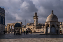 arches and dome in Jerusalem 