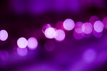 purple bokeh lights