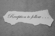 Reception to follow . . . 