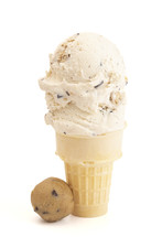 cookie dough ice cream cone 