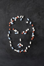 face out of pills 
