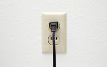 plug in an outlet 