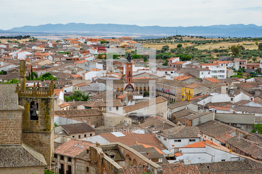 Town of Oropesa in Castilla la Mancha, Spain