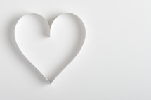 white heart shape 