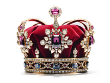 Royal Crown Isolated on a White Background