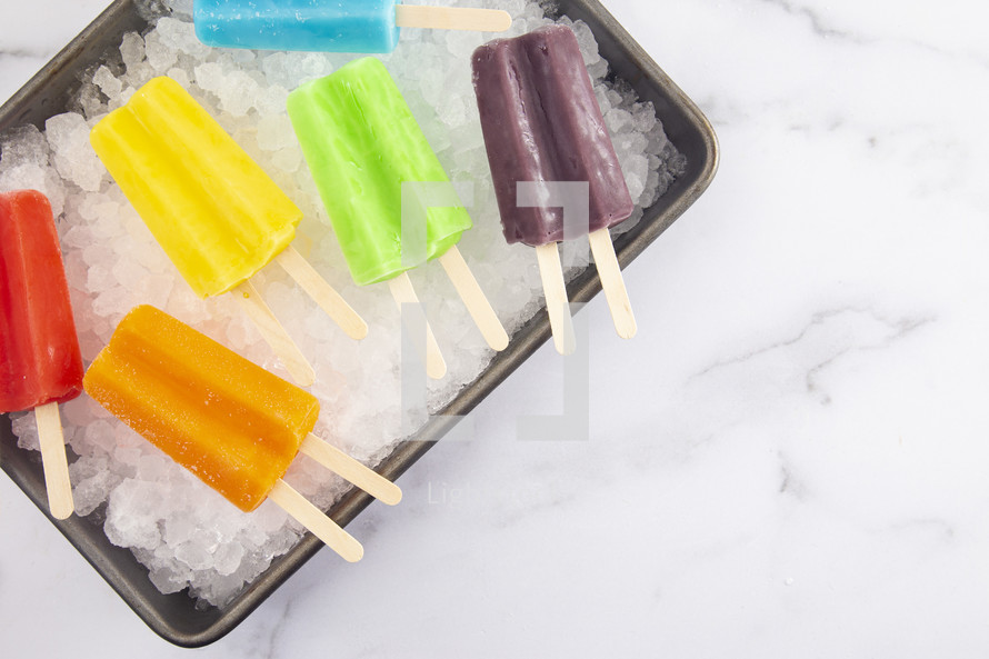 colorful popsicles 