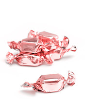 pink wrapped hard candies 