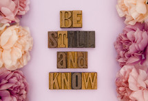 be still and know 
