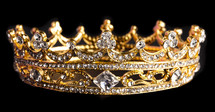 crown on a black background 