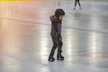 kid ice skating 