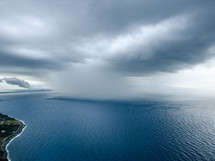 Downpour Cloudburst heads towards the coast