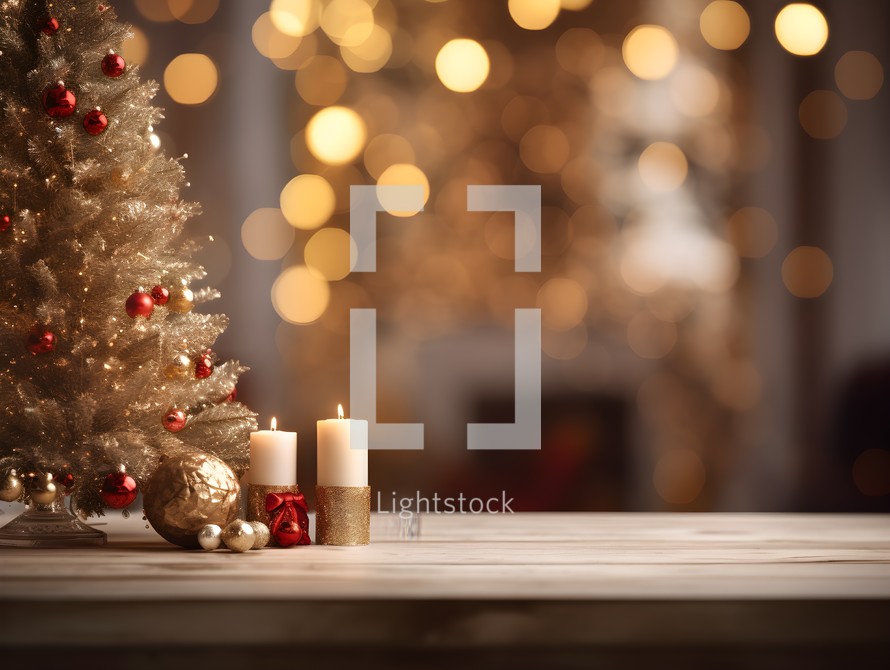 Christmas Themed Background Perfect for Slide Shows and Presentations