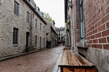 cobblestone alleyway