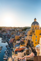Dome of the baroque church of Procida