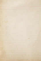 old grungy lined paper