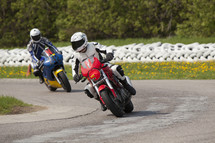 racing on motorcycles 