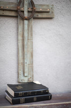 cross and Bibles 