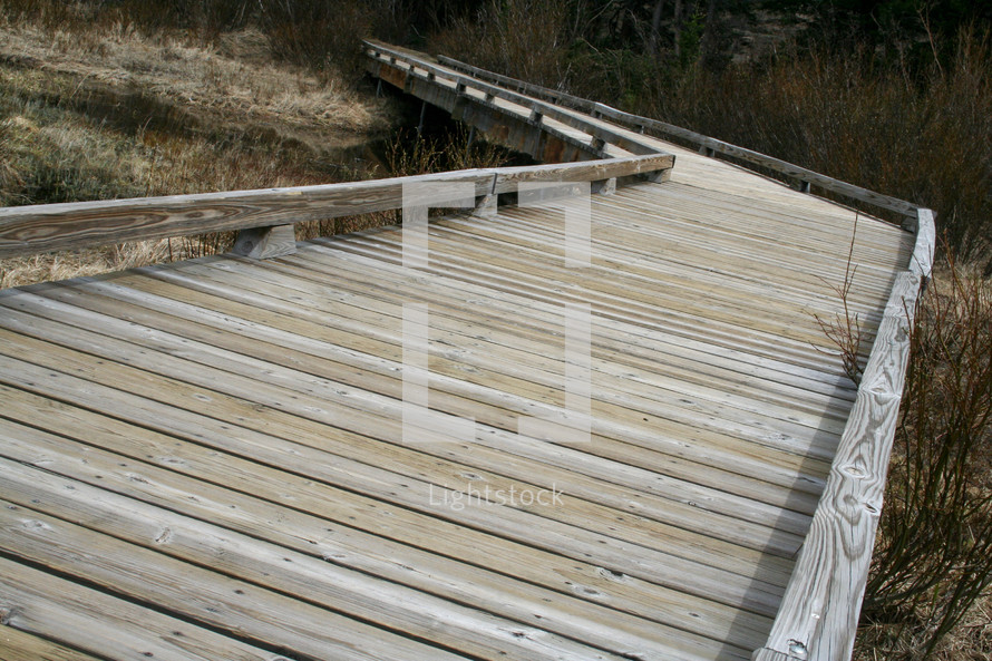 wood boardwalk 