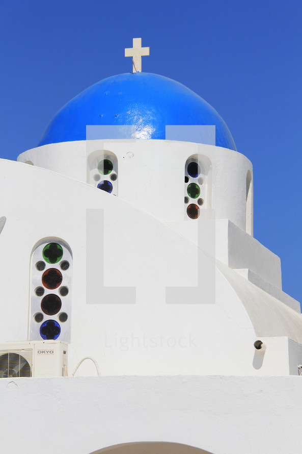 dome steeple on Greek church