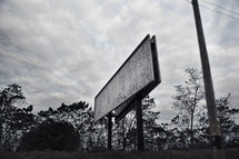 A blank billboard in Malawi, Africa. 