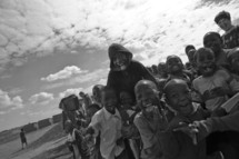 A group of young children in Malawi, Africa
