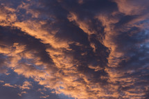 clouds in the sky at sunrise 