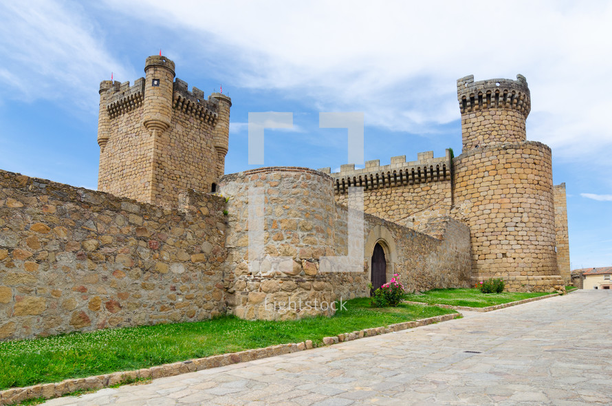 medieval castle in Oropesa. Toledo. Spain