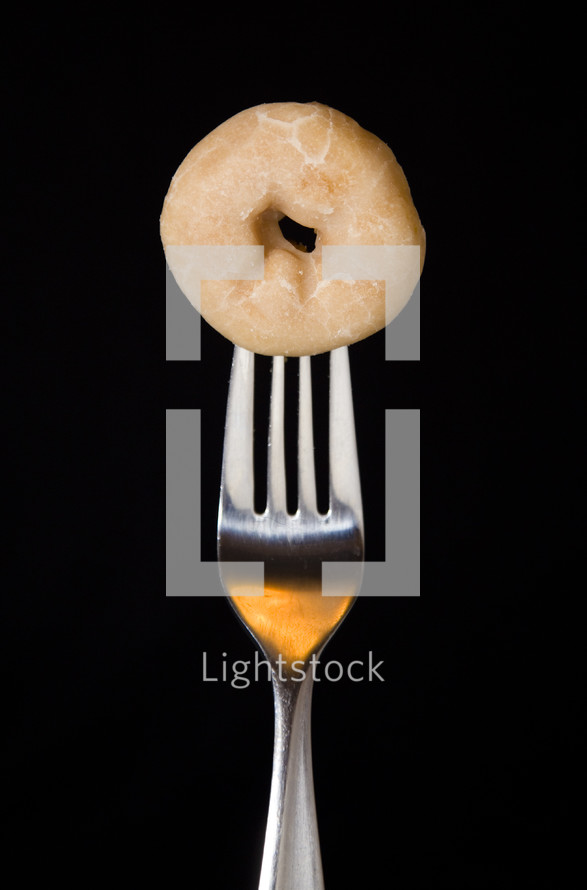 donut on a fork 
