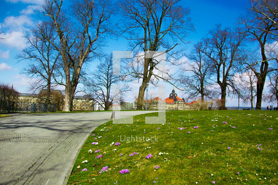 City park Bruhlschen Garten, Dresden, Germany