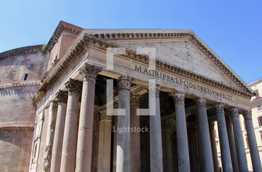 ancient building with columns 