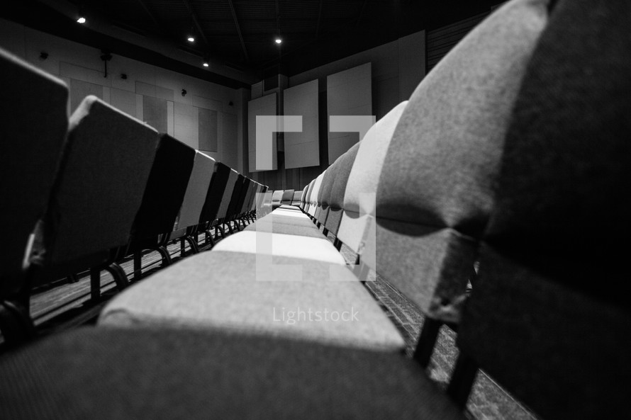 rows of theater seats