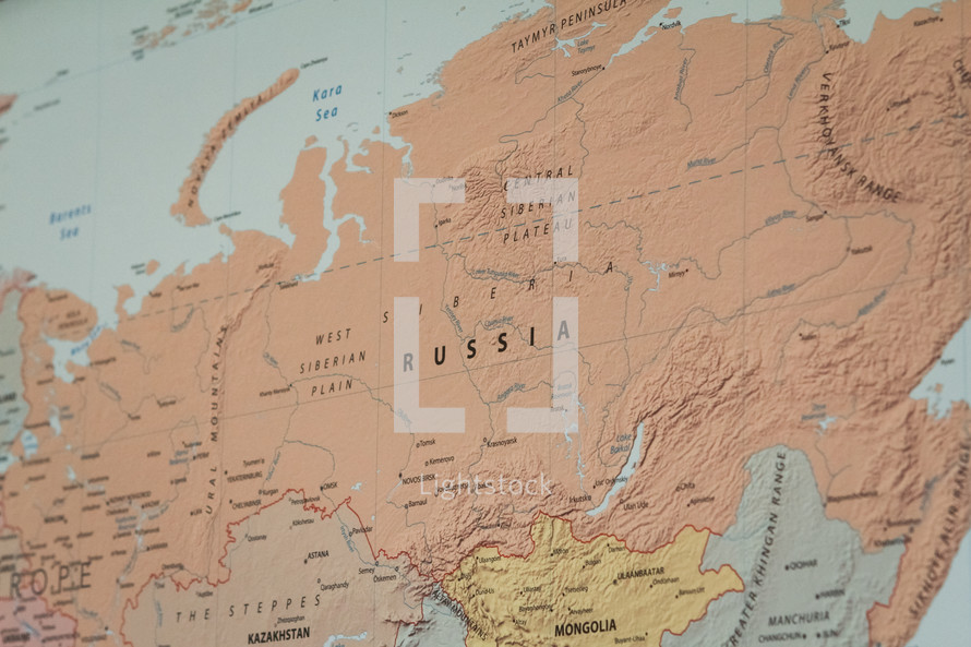 map of Russia 