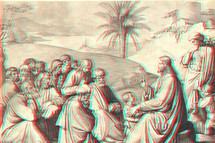 Teachings of Jesus illustration - 3D capable 