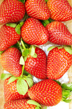 red strawberries 