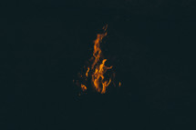 flames against darkness 