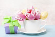 Spring Flowers with Gift