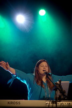 musicians performing worship music during a worship service 
