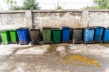 trash bins 