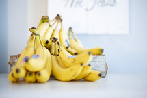 bananas on a countertop 