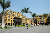 tropical hotel and square 