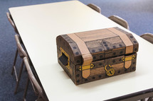 treasure box on a table 