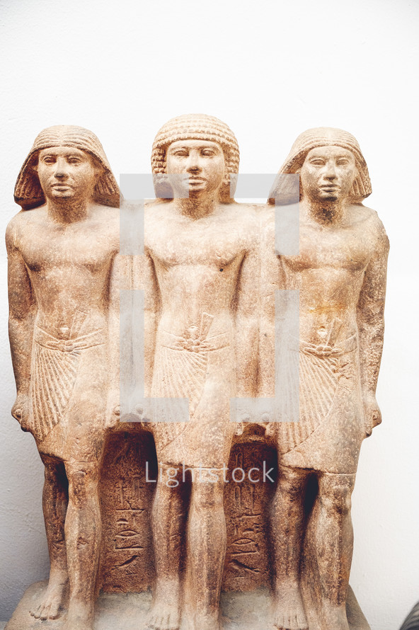 artifacts in a museum in Egypt 