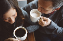 couple drinking coffee 