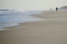 people walking on a beach 