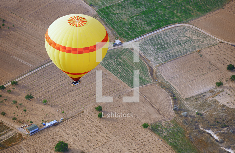 hot air balloons over Turkey