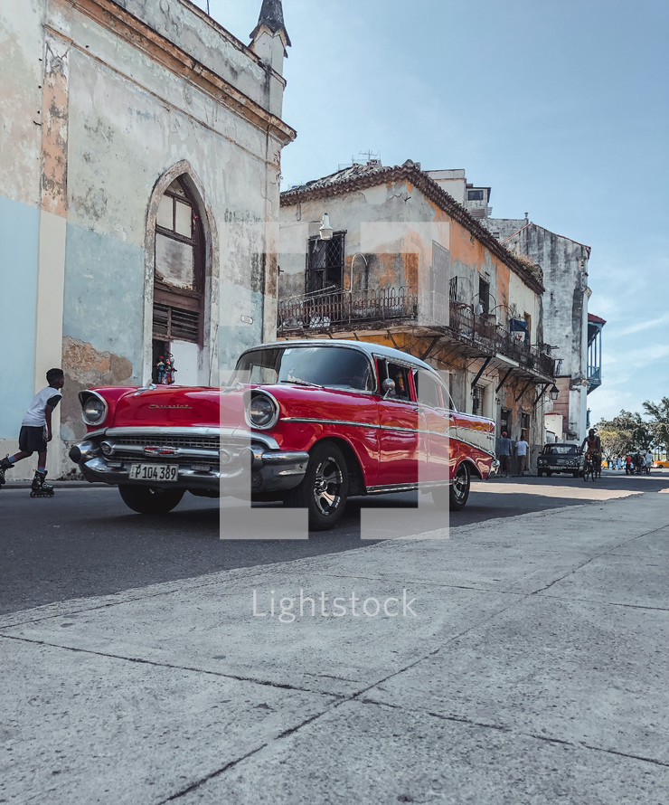 vintage car in Cuba 