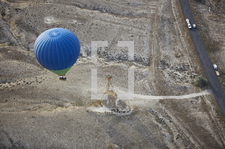 hot air balloon over Turkey 
