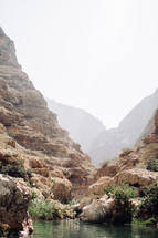 Wadi Shab in Oman, Middle East.