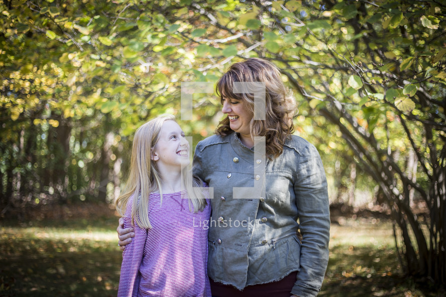 a mother and daughter portrait 