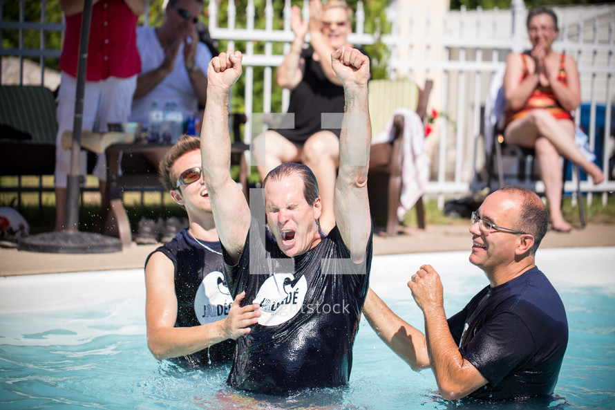 baptism in a pool 